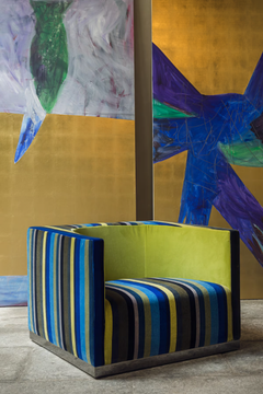 EROS - Fabric armchair with armrests by ERBA ITALIA - view 3